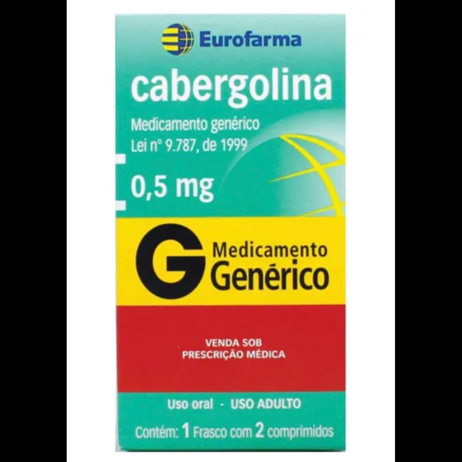 Cabergolina 2 Comprimidos